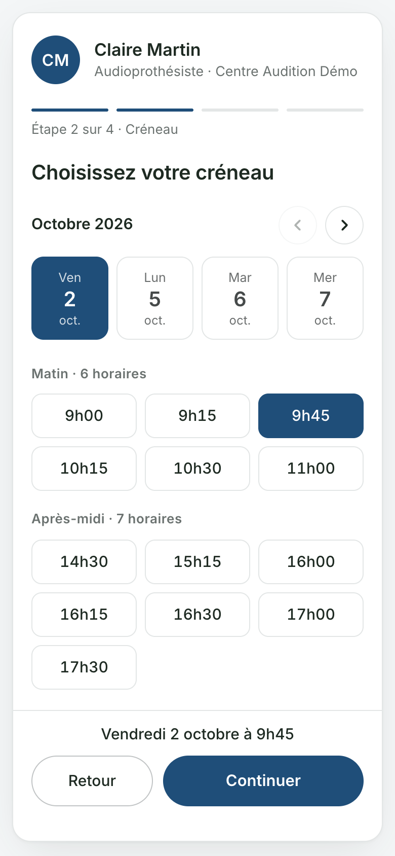 Le module sur téléphone